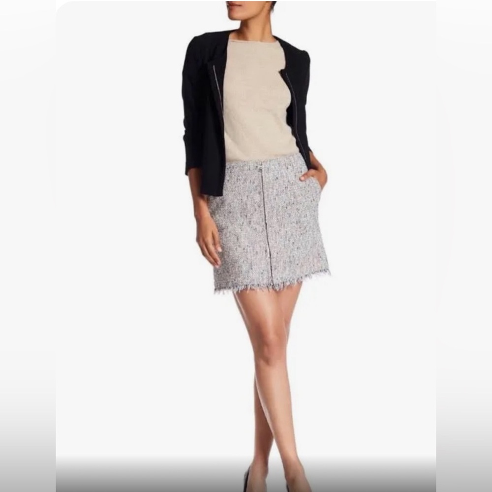 Theory Winsty R Deep Navy Multi Elleport Mini Skirt 12
